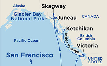 Itinerary Map/Ship Image