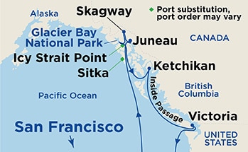 Itinerary Map/Ship Image