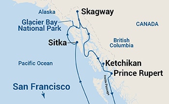 Itinerary Map/Ship Image