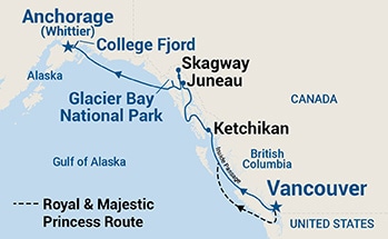 Itinerary Map/Ship Image