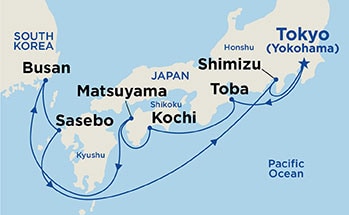Itinerary Map/Ship Image