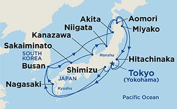 Itinerary Map/Ship Image