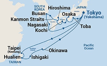 Itinerary Map/Ship Image