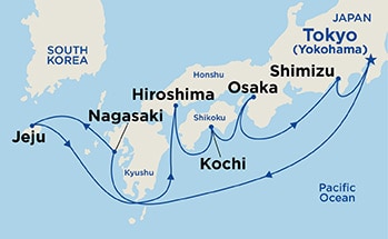 Itinerary Map/Ship Image