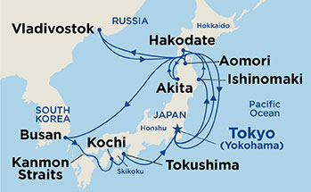 Itinerary Map/Ship Image