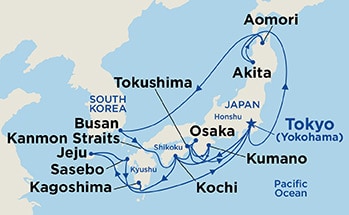 Itinerary Map/Ship Image