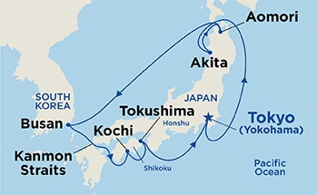 Itinerary Map/Ship Image