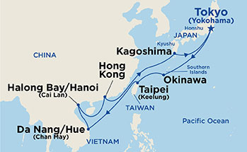 Itinerary Map/Ship Image