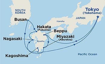 Itinerary Map/Ship Image