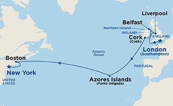 Itinerary Map/Ship Image
