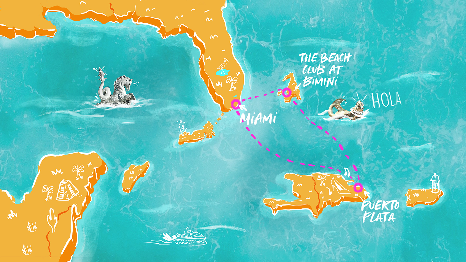 Itinerary Map/Ship Image