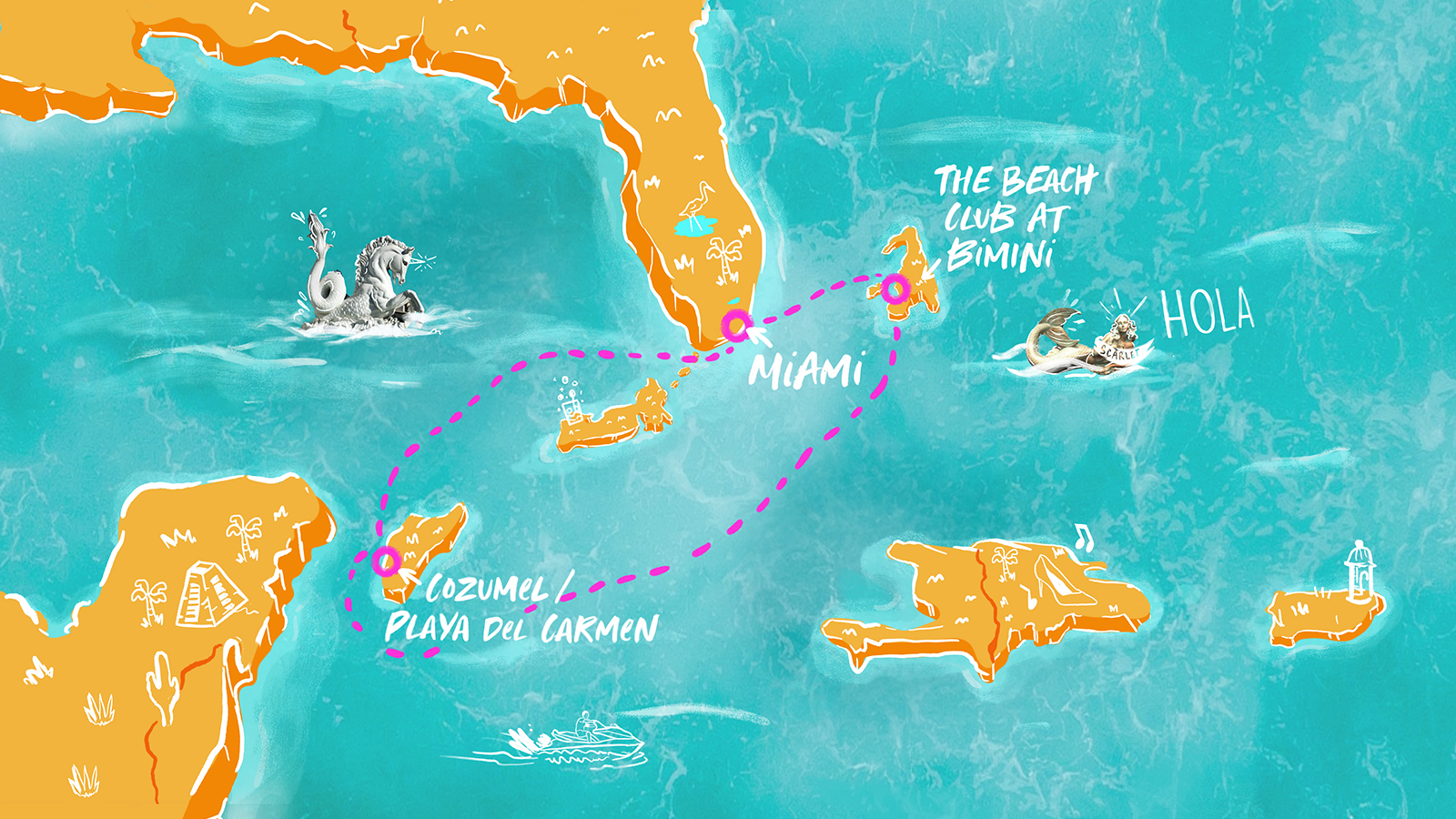 Itinerary Map/Ship Image