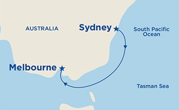 Itinerary Map/Ship Image