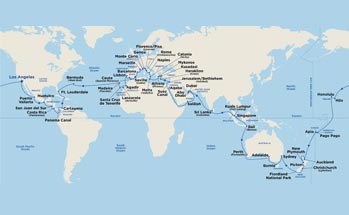 Itinerary Map/Ship Image