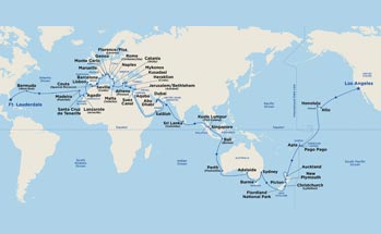 Itinerary Map/Ship Image