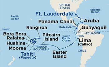 Itinerary Map/Ship Image