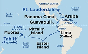 Itinerary Map/Ship Image