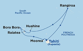 Itinerary Map/Ship Image