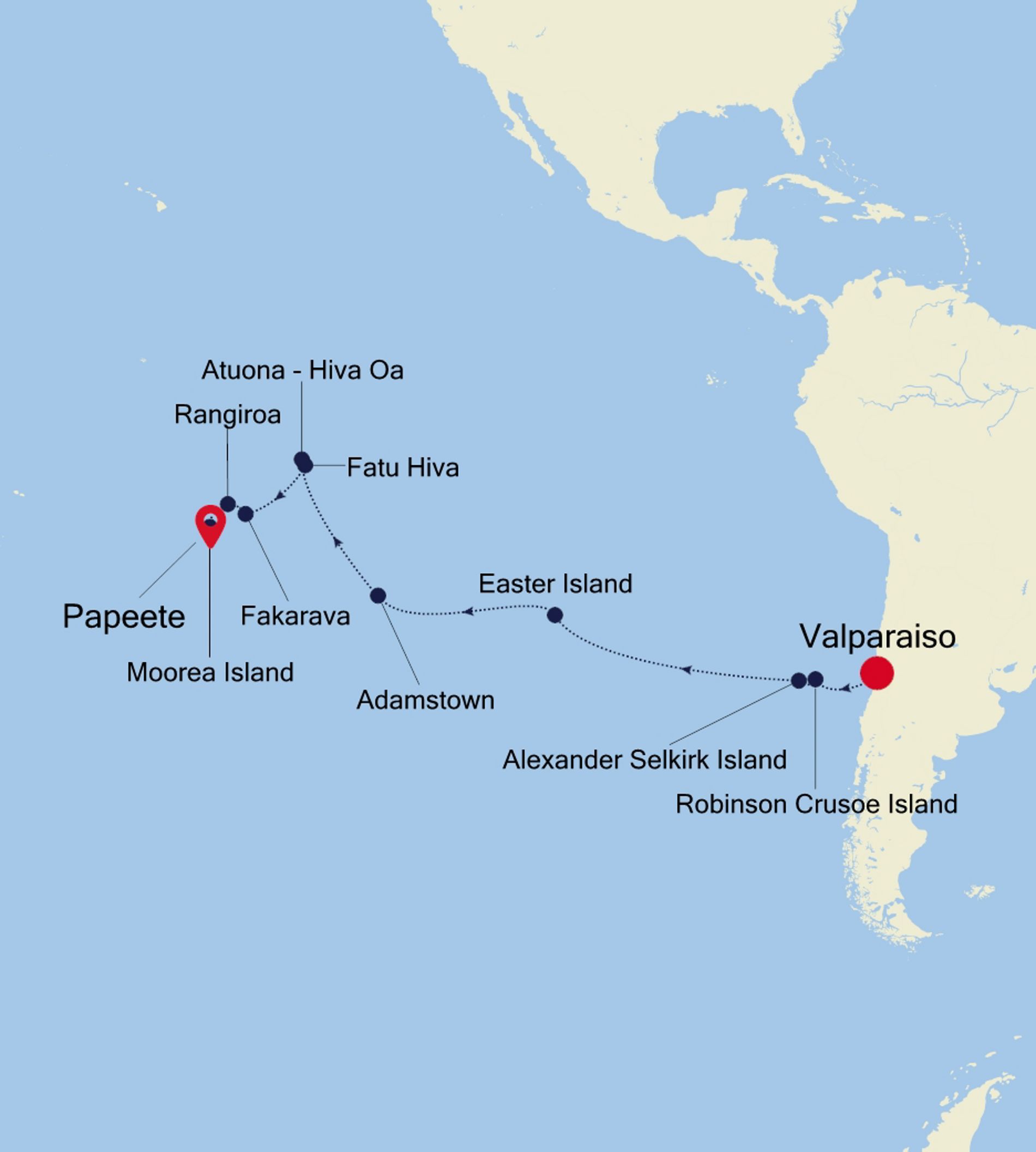 Itinerary Map/Ship Image