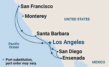 Itinerary Map/Ship Image