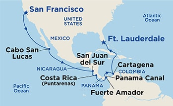 Itinerary Map/Ship Image