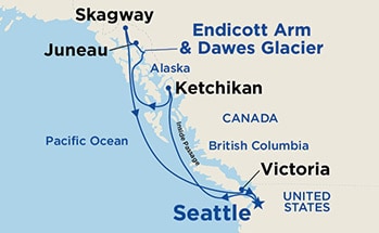 Itinerary Map/Ship Image