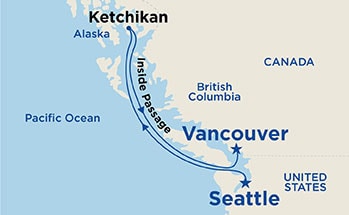 Itinerary Map/Ship Image