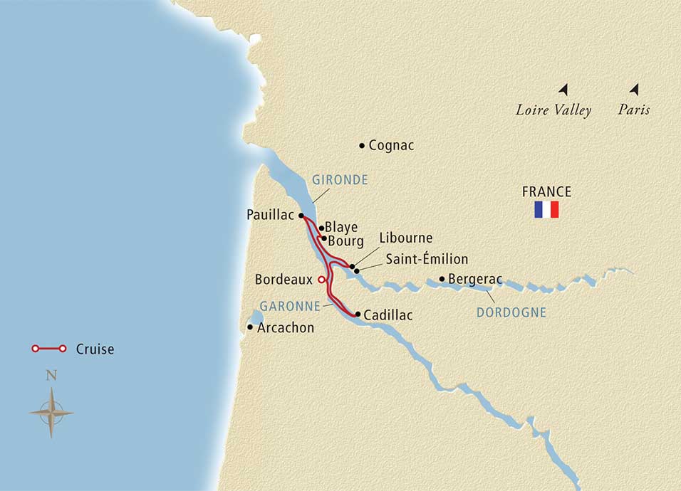 Garonne River France Map Viking - Viking Forseti - Chateaux, Rivers & Wine - Bordeaux To Bordeaux -  2022 - Aug 27 With 44 Reviews