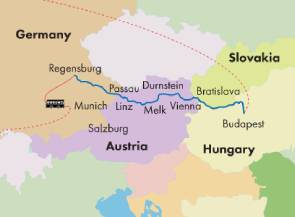 Gate1 - Monarch Princess - 9 Day Danube River Cruise Regensburg to ...