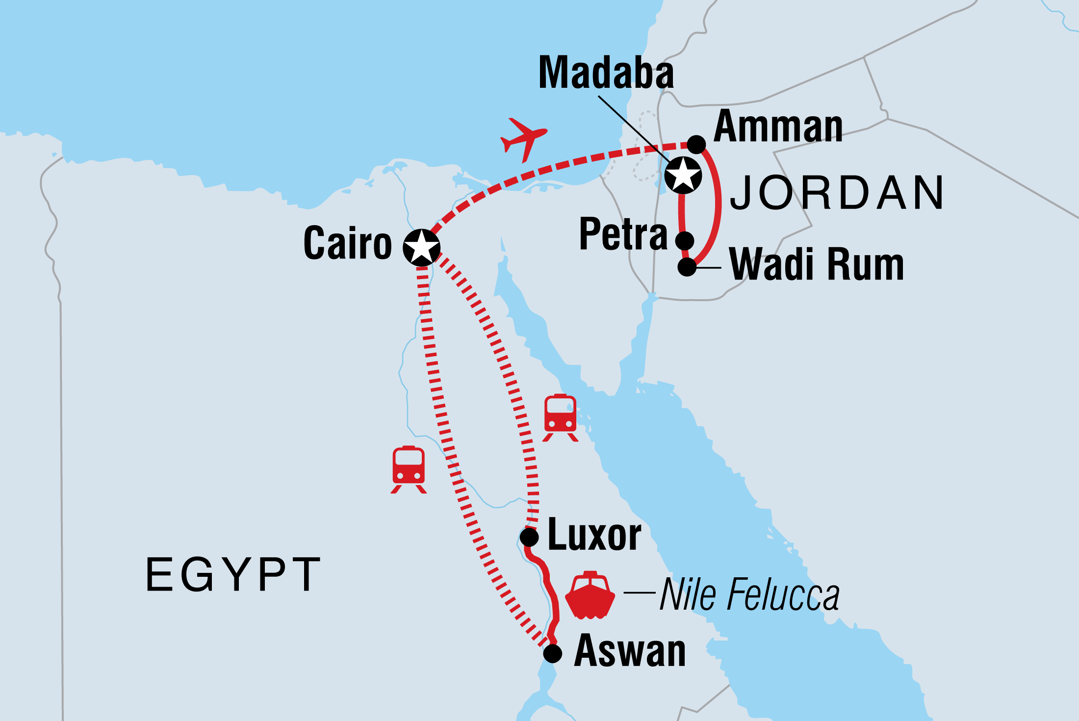 intrepid travel egypt and jordan