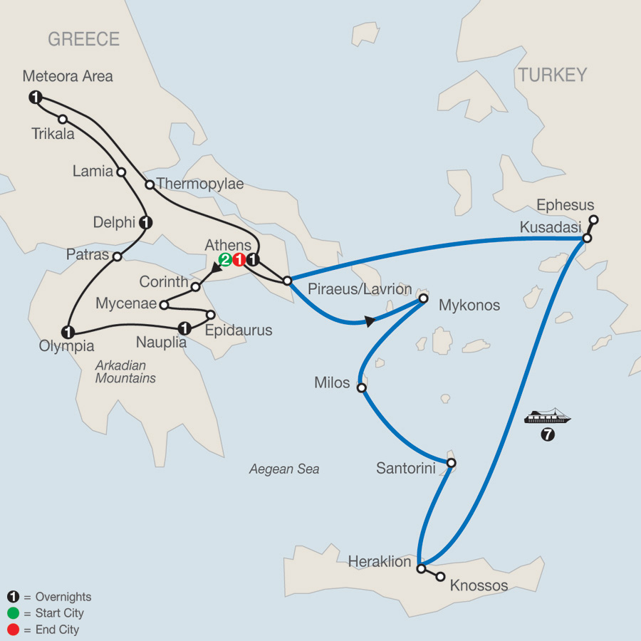 Globus Tours Classical Greece with Idyllic Aegean 7Night Cruise 2020
