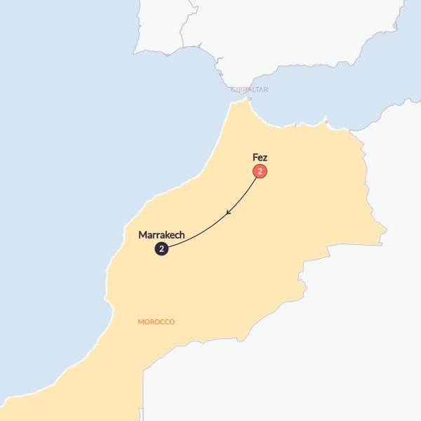 Contiki Tours: Morocco(Twin Room,Start Fez, End Marrakech)