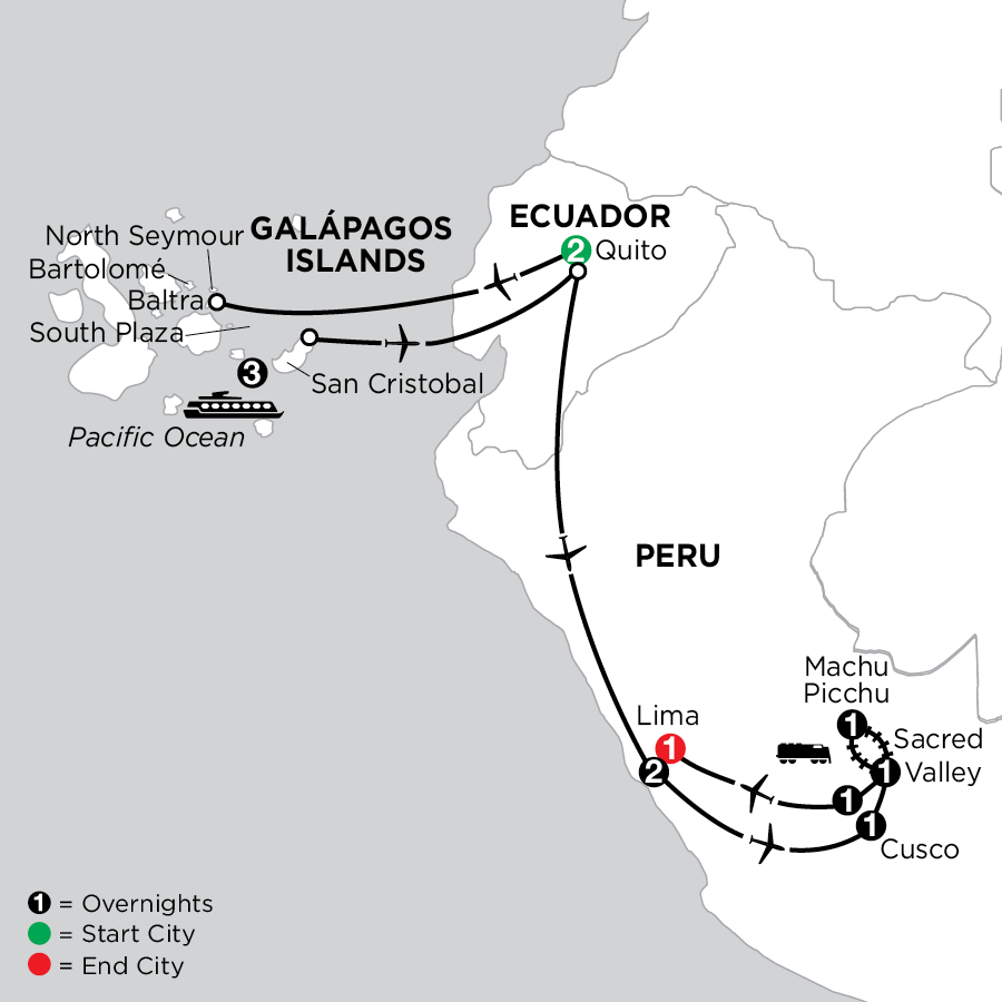 globus tours galapagos and peru
