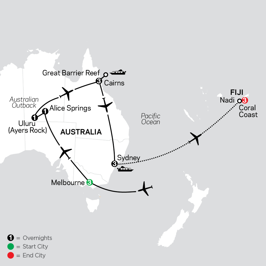 australia new zealand and fiji tours