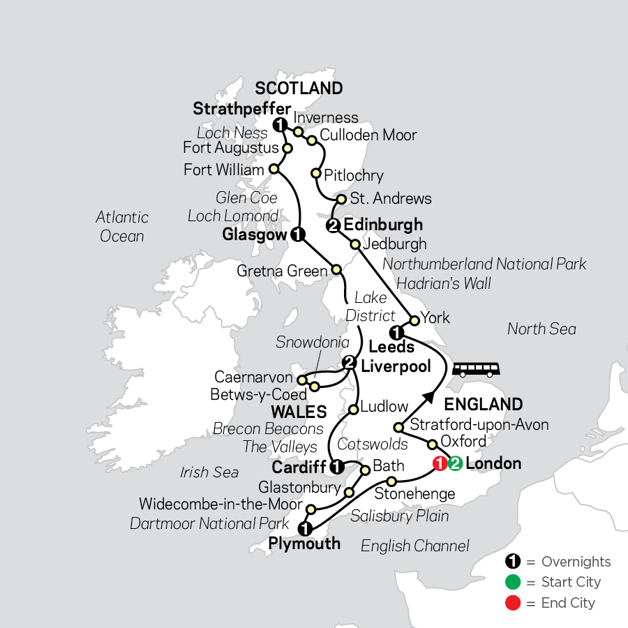 tours of england and scotland 2024