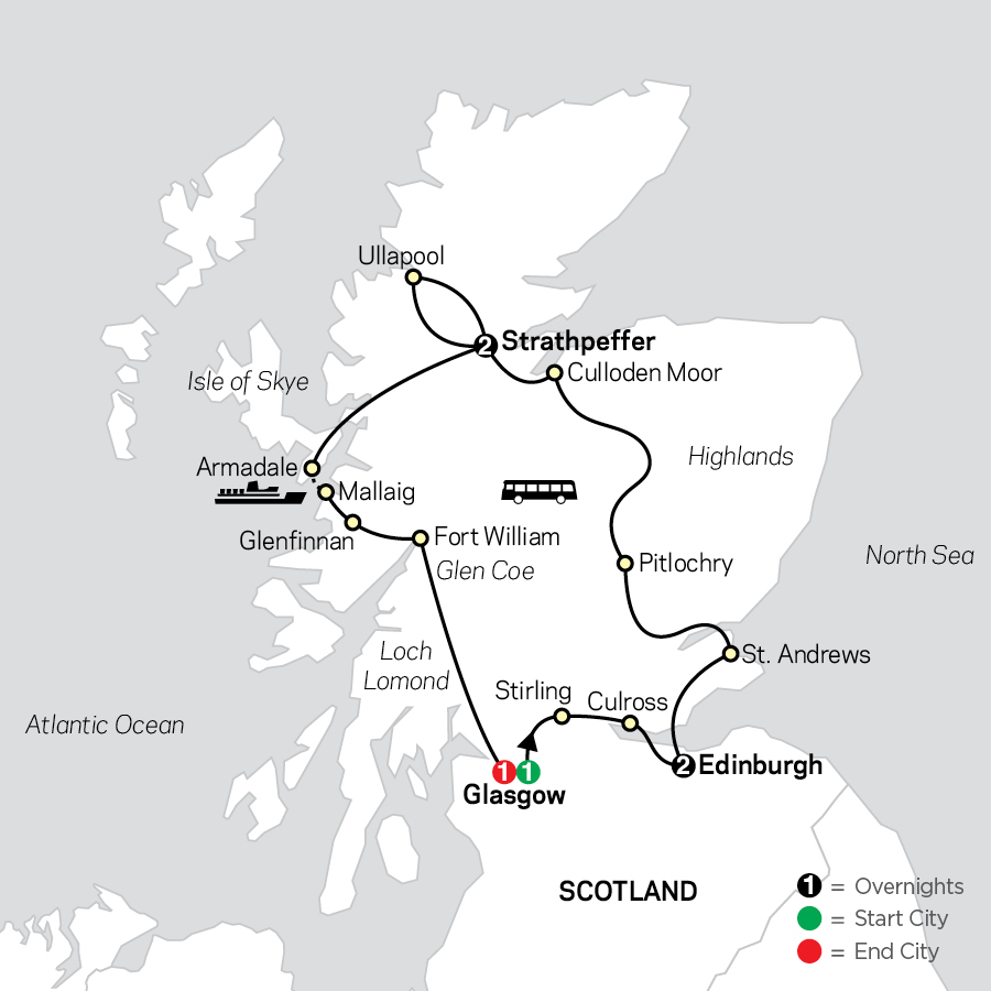 scotland tours march 2024