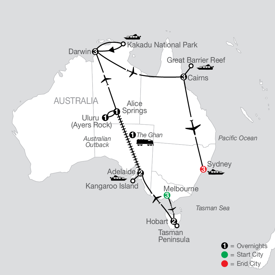 Spectacular Australia with the Historic Ghan Train 2025 by Globus Tours ...