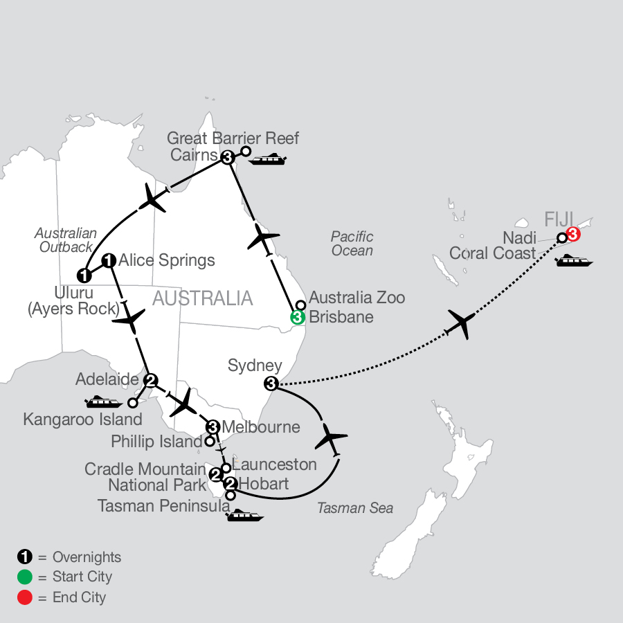 Australian Safari With Fiji 2026 Small Group Globus Tours 200060 