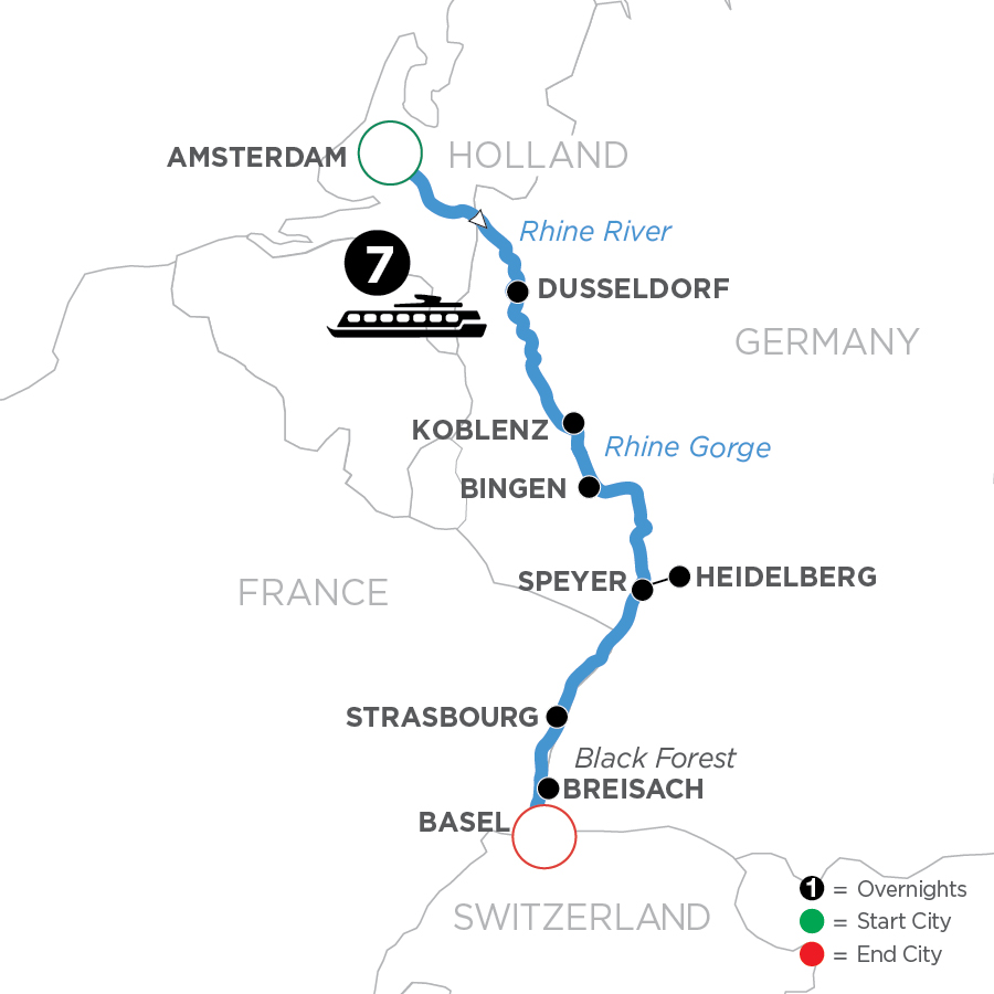 Active & Discovery on the Rhine (Southbound) 2026 by Globus Tours with