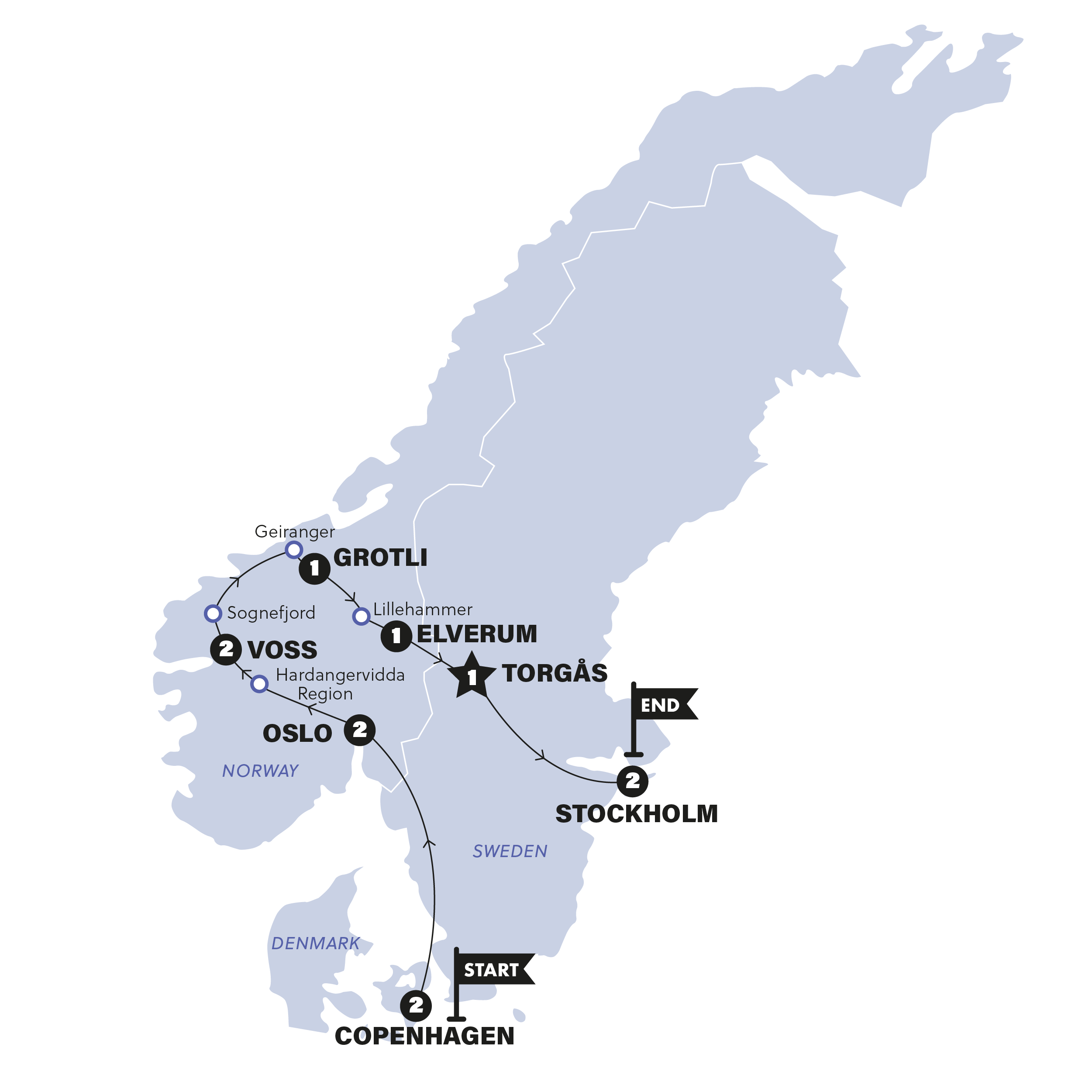 Scandinavia Summer 2026 by Contiki Tours with 67 Reviews Tour Id