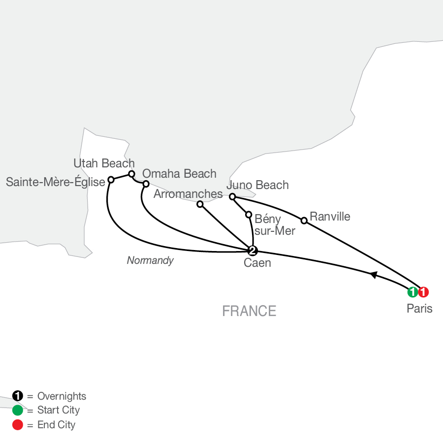 WWII DDay Landing Beaches & Battle of Normandy 2026 by Globus Tours