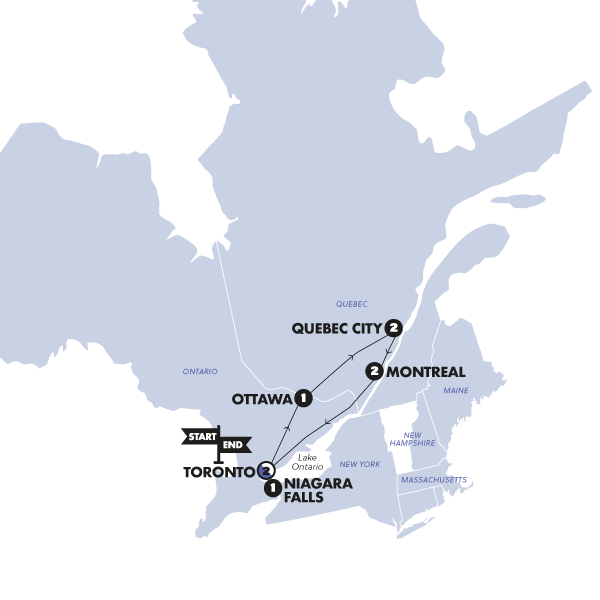 Eastern Canada Adventure Winter 2026/2027 by Contiki Tours with 67