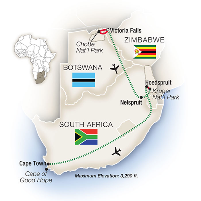 Wildlife Odyssey South Africa, Botswana & Zimbabwe 2025 by Tauck Tours