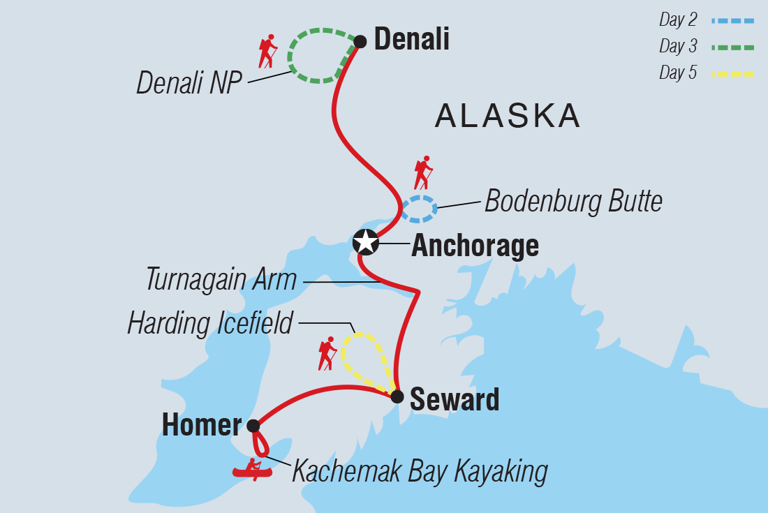 Excursion Inlet Ak Map Hiking the Great Land of Alaska - Intrepid Tours | AffordableTours.com