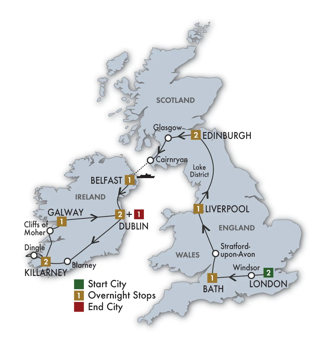 2026 Taste Of Britain Ireland 14 Days 13 Nights CIE Tours 206577 