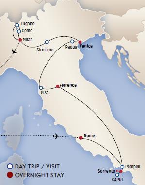Italy North Classic Friday Departure 2026 by Perillo Tours with 1 ...
