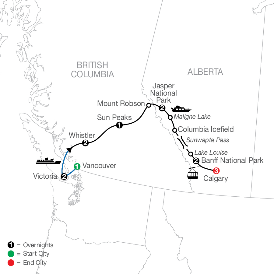 Majestic Rockies with the Calgary Stampede 2027 - Globus Tours ...