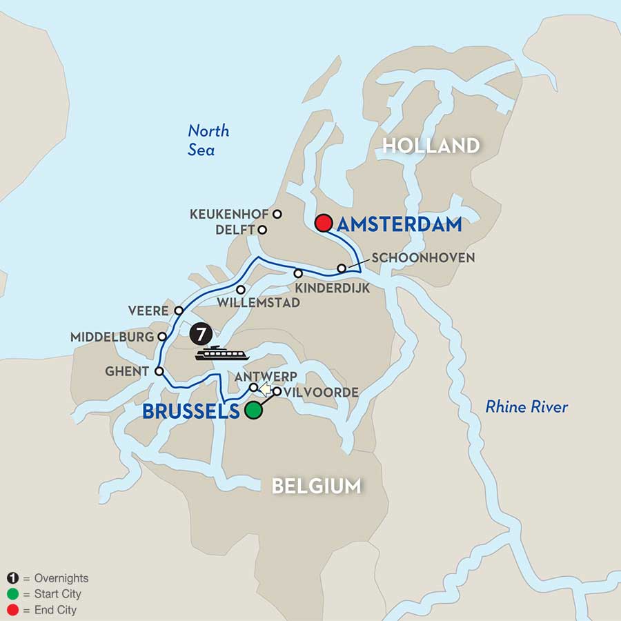 Globus Tours: Essential Holland & Belgium – Northbound 2017