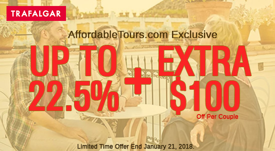 EXCLUSIVE: Trafalgar Vacations Up To 22.5% Off Plus Extra $100 Off!