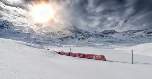 Ride an Alpine Train in Switzerland